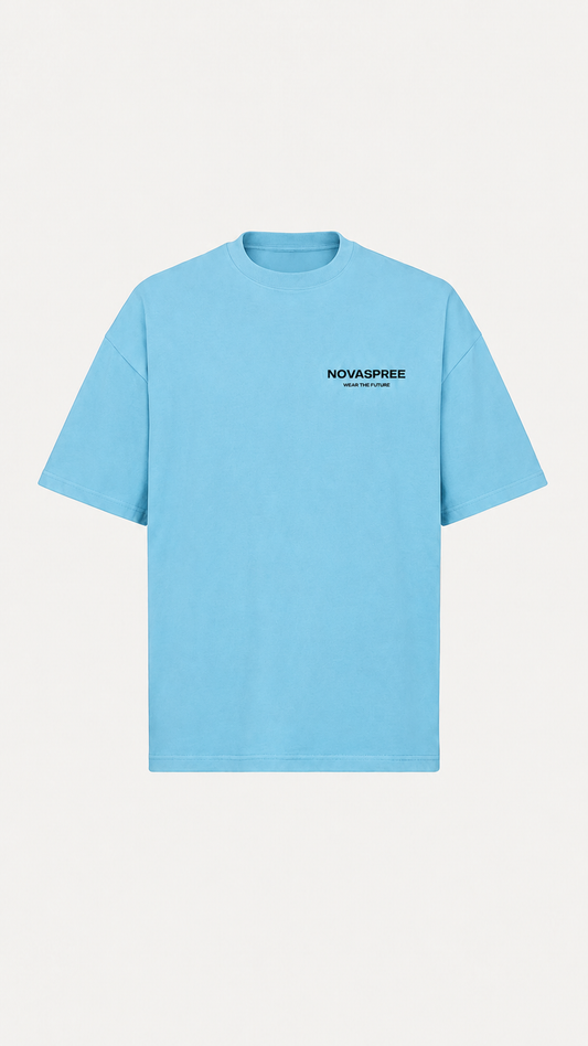 NOVASPREE WEAR THE FUTURE RELAXED TEE SKY BLUE